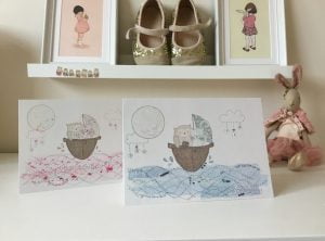 The Owl and the Pussycat greetings card