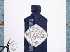 Favourite tipple: Hendricks print