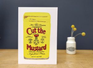 Cut the mustard greetings card A5