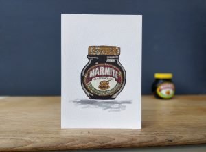 Marmite greetings card