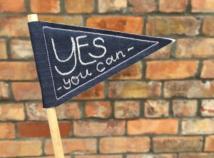 Yes you can pennant flag
