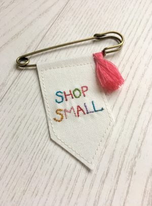 Shop Small banner brooch