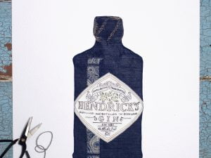 Favourite tipple: Hendricks print