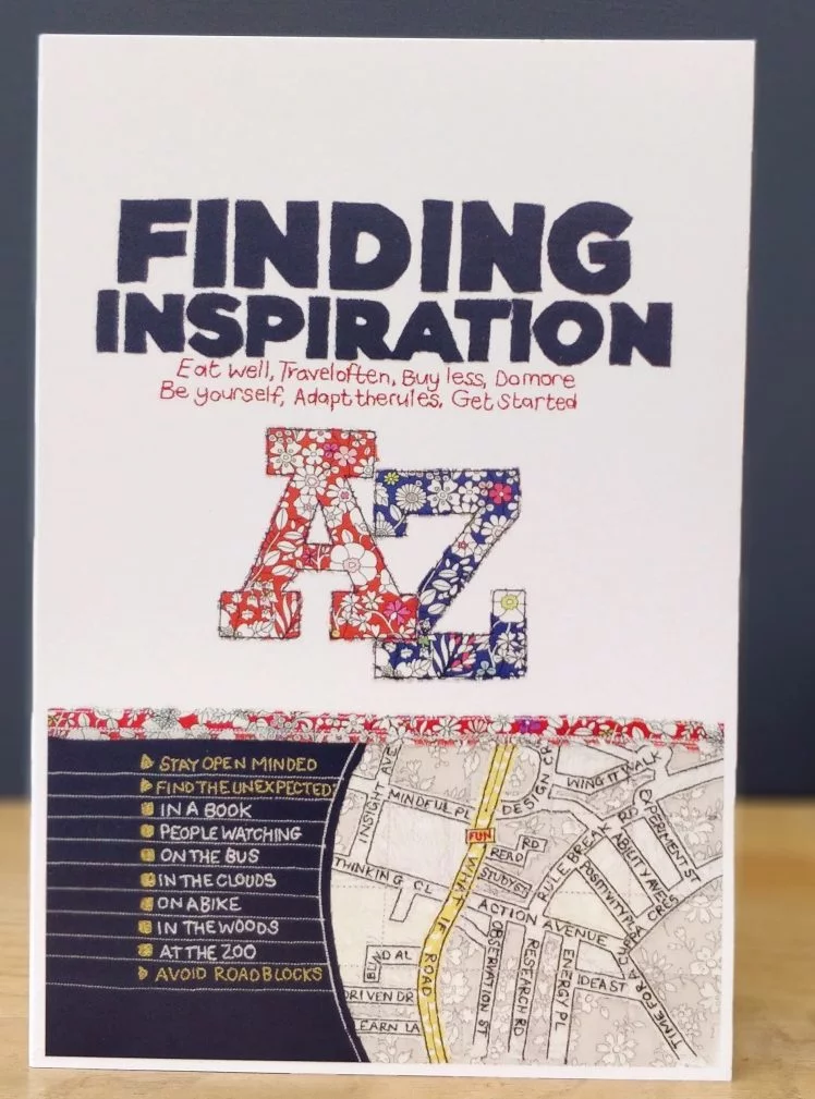 Finding inspiration greetings card A5