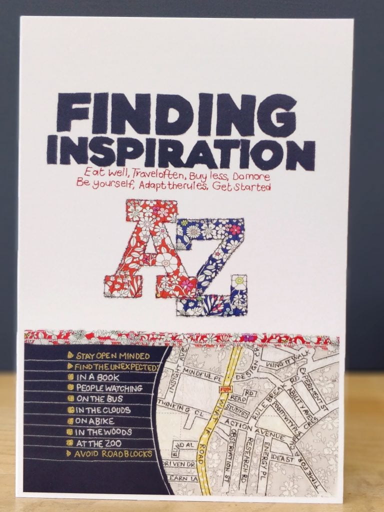 Finding inspiration greetings card A5
