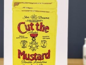 Cut the mustard greetings card A5