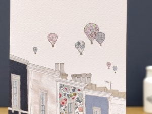 Bristol balloons greetings card A5