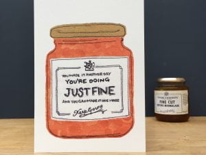 Youre doing just fine greetings card