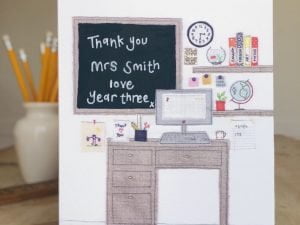 Personalised teacher print