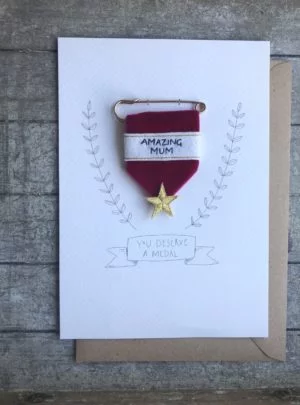 Mothers day embroidered medal