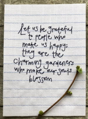 Commonplace collection – let us be grateful