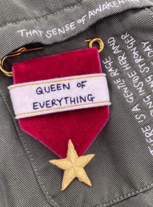 embroidered medal Queen of everything