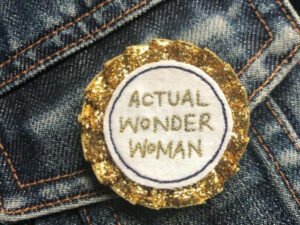 Actual wonder woman rosette badge