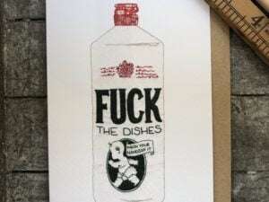 Sweary fairy greetings card