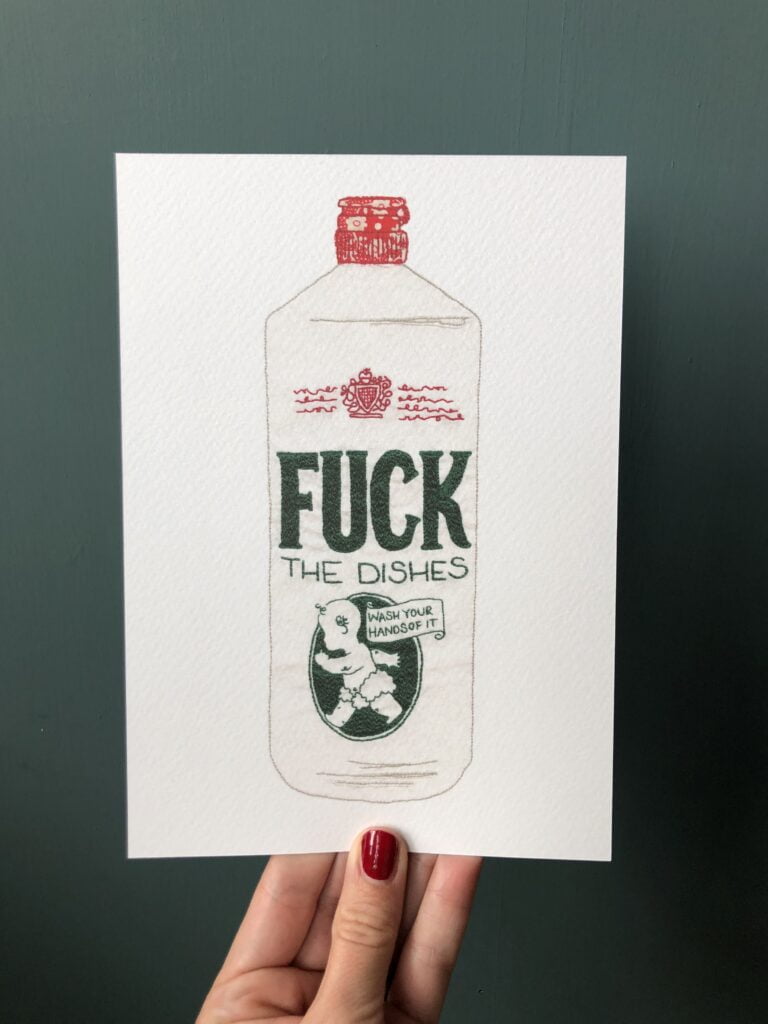 Sweary fairy print