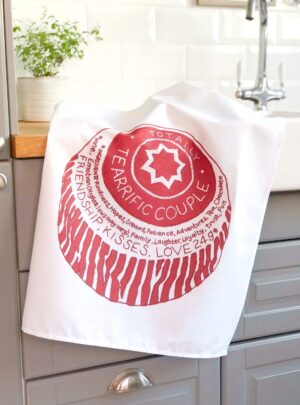 Tearrific couple tea towel