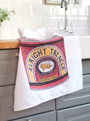 Alright treacle tea towel