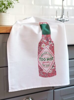 Too hot tea towel