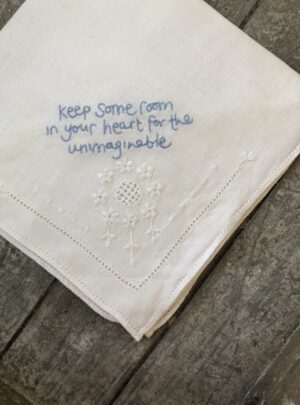 keep some room in your heart _ vintage hankie