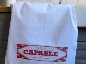 Totally capable tea towel
