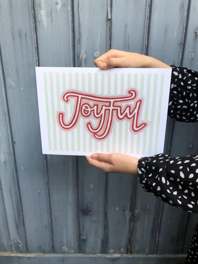 Joyful candy print