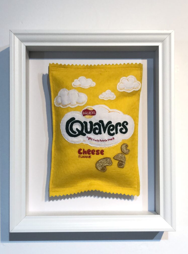 Quavers original artwork by Emma Giacalone framed