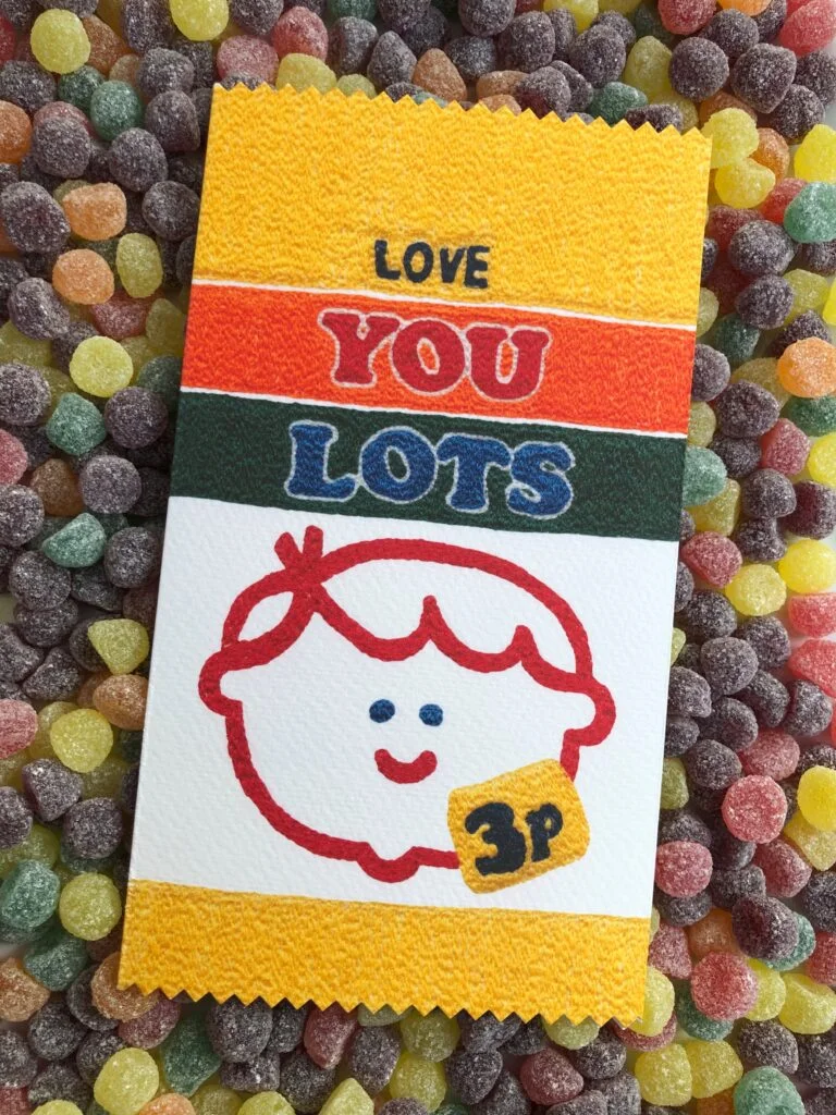 Jelly tots greetings card