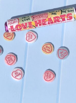Love hearts original artwork by Emma GIacalone