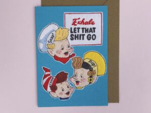 Exhale cereal greetings card