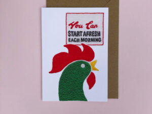 You can start afresh each morning cornflake greetings card