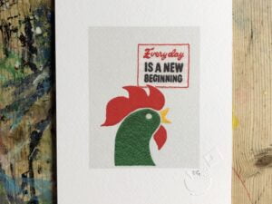 Every day is a new beginning cereal print