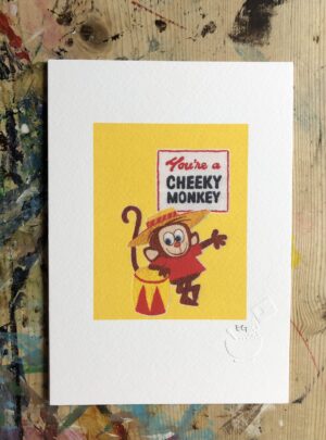 You’re a cheeky monkey cereal print
