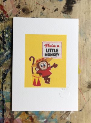 You’re a little monkey cereal print