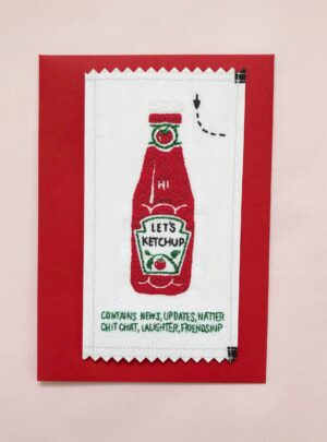 let’s ketchup greetings card