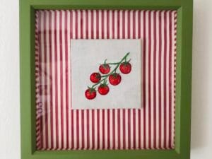 Vine Tomato 4 - original embroidered artwork