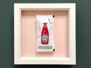 Lets Ketchup - original embroidered artwork