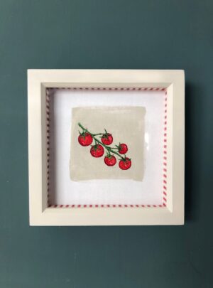 Vine Tomato 3 – original embroidered artwork