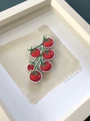 Tomato vine 1 – original embroidered artwork