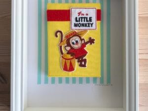 I'm a little monkey - original embroidery art