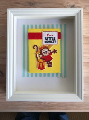 I’m a little monkey – original embroidery art