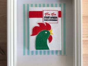 You Can Start Afresh Each Morning - original embroidery art