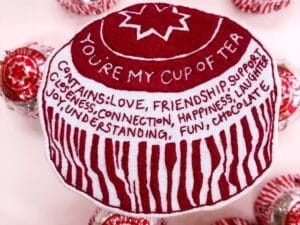 You are my cup of tea - original teacake embroidery
