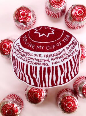 You are my cup of tea – original teacake embroidery