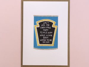 Different Directions - Baked Beans Greetings Card