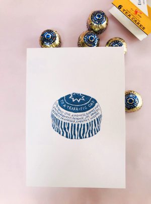 Tearrific Dad Teacake Print