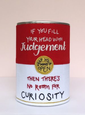 Stay Curious – Original Embroidered 3D tin