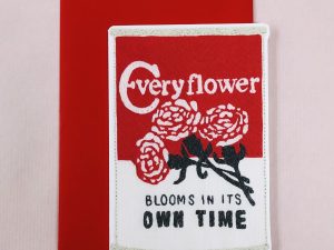 Every Flower Blooms in Its Own Time - Shaped Greetings Card