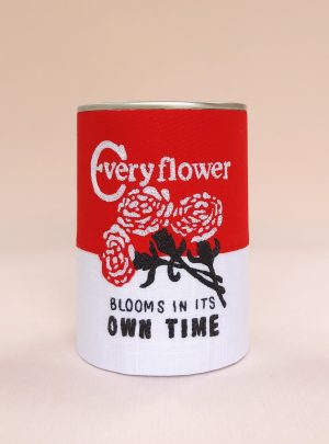 Every Flower Blooms in Its Own Time – Original Embroidered Artwork