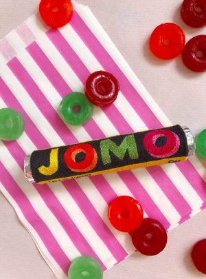JOMO Fruit Polo – Original Embroidered Artwork